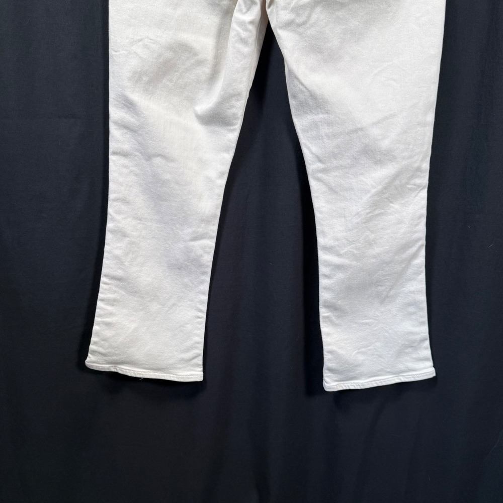 Veronica Beard Carly Kick Flare High Rise Jeans White Ivory Size 30 - Picture 5 of 11